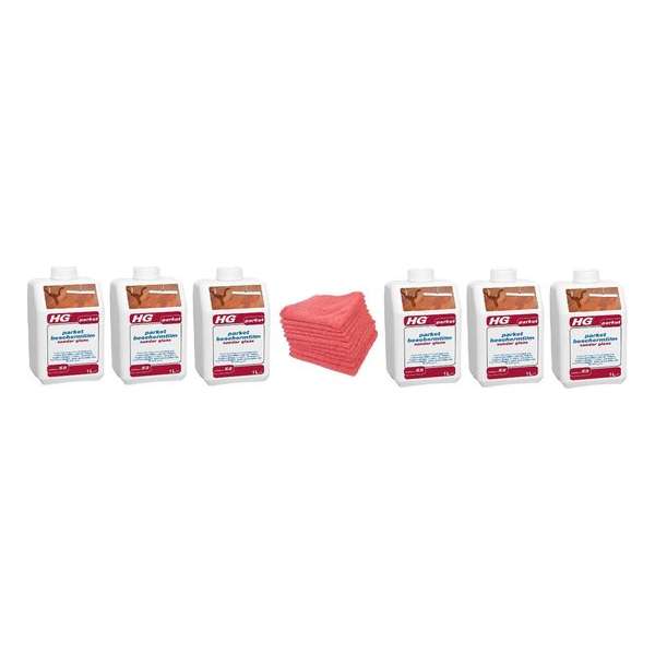 HG parket beschermfilm zonder glans (HG product 52) Doos 6 Stuks + 10 Microvezeldoeken