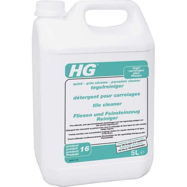 HG tegelreiniger de fris ruikende vloerreiniger (HG product 16) (5ltr) HG tegelreiniger de fris ruikende vloerreiniger (HG product 16) (5ltr)