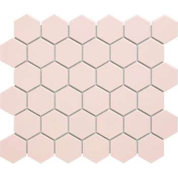 0,91m² - Mozaïek Tegels badkamer en keuken - Barcelona Hexagon Roze 5,1x5,9