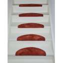 Trapmat halve maan traploper Norm terra cota 15 stuks