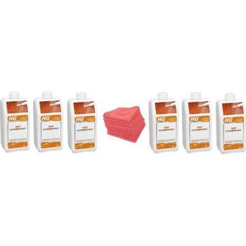 HG parket & hout wasverwijderaar (HG product 67) Doos 6 Stuks + 10 Microvezeldoeken