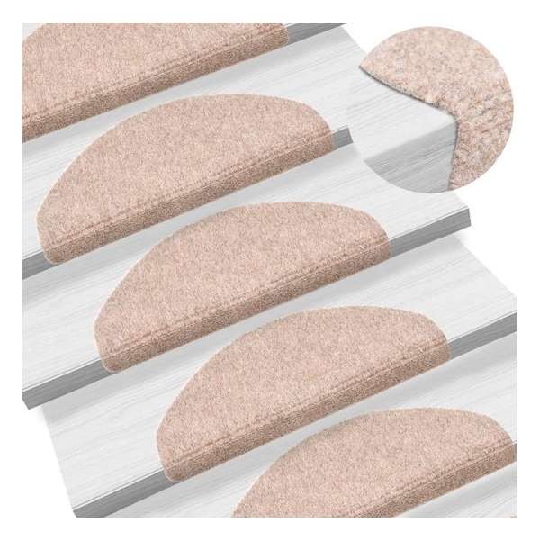 vidaXL Trapmatten zelfklevend 5 st 65x21x4 cm naaldvilt bruin vidaXL Trapmatten zelfklevend 5 st 65x21x4 cm naaldvilt bruin