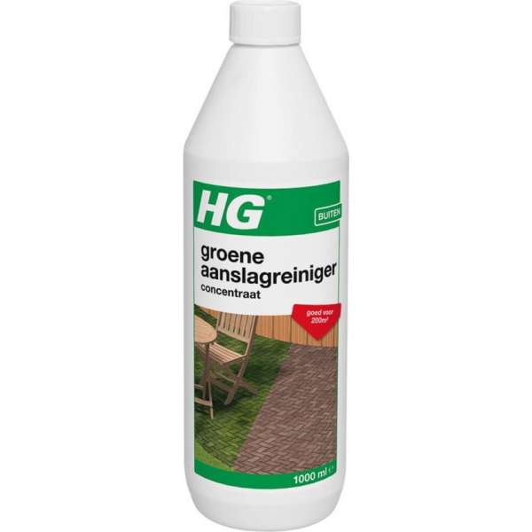 HG Groene Aanslagreiniger concentraat - 1 Liter - voor 200m2 HG Groene Aanslagreiniger concentraat - 1 Liter - voor 200m2