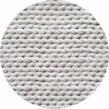 Vloerkleed vinyl rond | Braided Virgin White