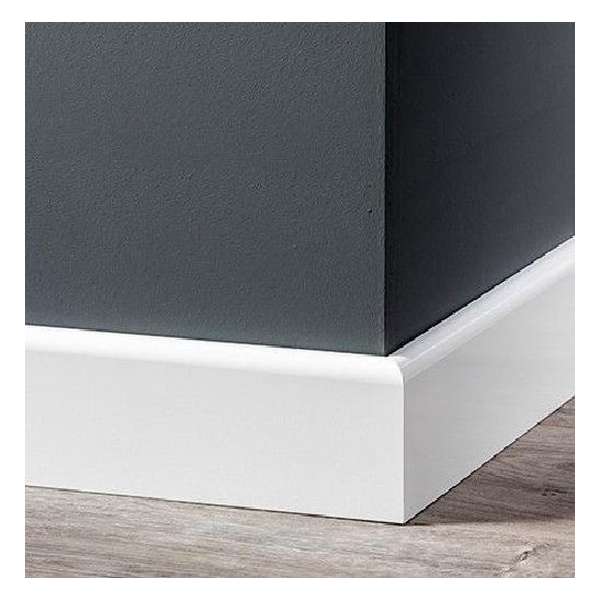Overschilderbaar MDF Eigentijdse plint 70x15 wit gegrond (12 m) Overschilderbaar MDF Eigentijdse plint 70x15 wit gegrond (12 m)