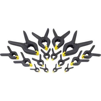 Nylon lijmklemmen set - 16 delig