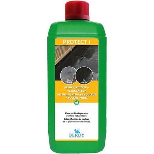 Protect I - Vlekkenstop en kleurverdieper NATUURSTEEN - Berdy - 250 ml Protect I - Vlekkenstop en kleurverdieper NATUURSTEEN - Berdy - 250 ml