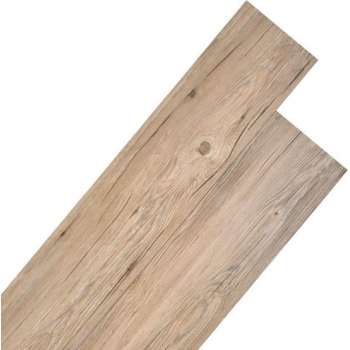 Vloerplanken 5,26 m² 2 mm PVC eiken bruin