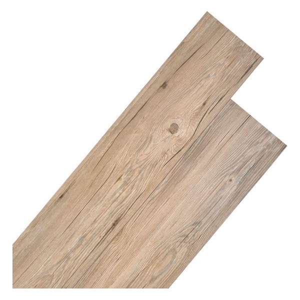Vloerplanken 5,26 m² 2 mm PVC eiken bruin