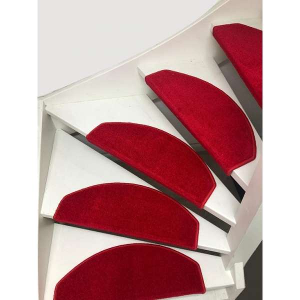 Trapmatten Twist- 56x20 cm- Rood- 15 stuks Trapmatten Twist- 56x20 cm- Rood- 15 stuks
