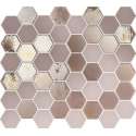 1m² -Mozaiek Valencia Hexagon Roze 4,3x4,9