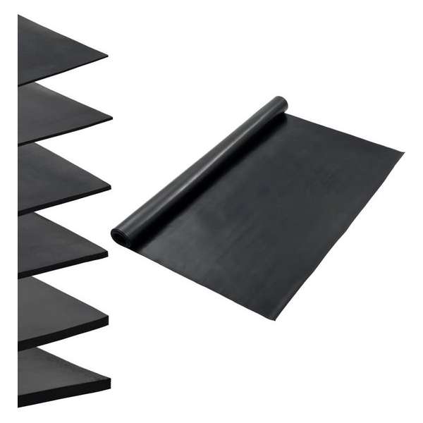 Vloermat anti-slip 1 mm 1,2x2 m rubber glad Vloermat anti-slip 1 mm 1,2x2 m rubber glad