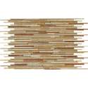Alfa Mosaico Mozaiek Mármol mix herfstbruin sticks (interlock) 1,0x10,0x0,8 cm -  Mix, Bruin Prijs per 1 matje.