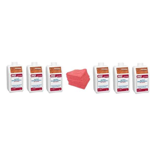 HG parket beschermfilm met glans (HG product 51) Doos 6 Stuks + 10 Microvezeldoeken