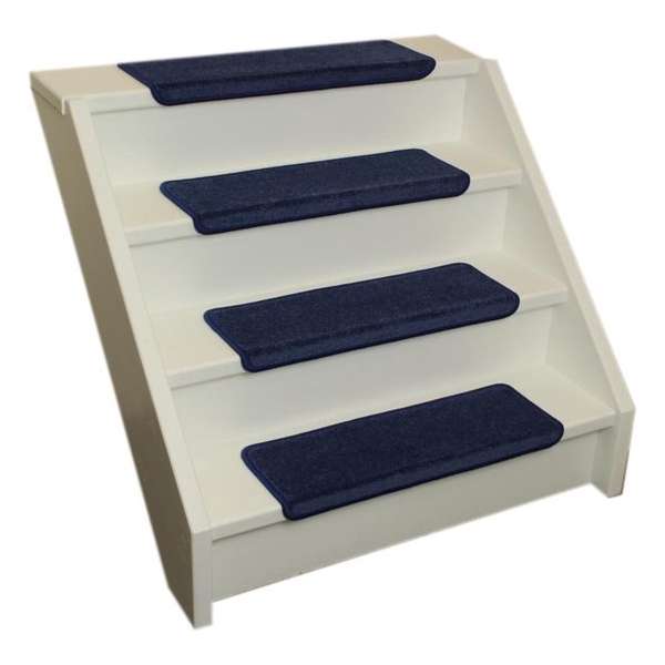 Pakket 15x Elite Soft Blauwe Rechte Trapmatten 56x17x3,5 Pakket 15x Elite Soft Blauwe Rechte Trapmatten 56x17x3,5