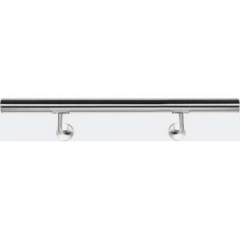Roestvrij stalen leuning, trapleuning 50 cm - trap leuning rvs geborsteld - met houders - 500 mm - Multistrobe