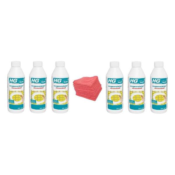HG voegenreiniger concentraat Doos 6 Stuks + 10 Microvezeldoeken