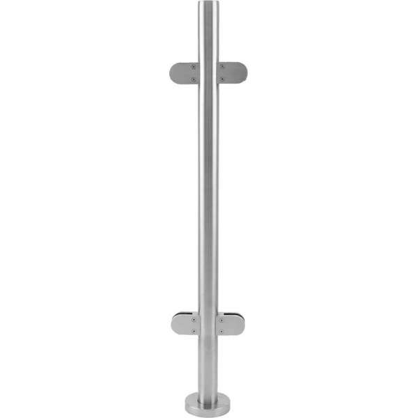 MonsterShop Stainless Steel Balustrade, Mid Post, 110cm H MonsterShop Stainless Steel Balustrade, Mid Post, 110cm H