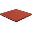 Rubber tegel met EPDM toplaag - 50 x 50 cm - 45 mm - Rood (RAL 3016)