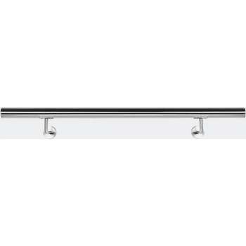 Roestvrij stalen leuning, trapleuning 70 cm - trap leuning rvs geborsteld - met houders - 700 mm - Multistrobe