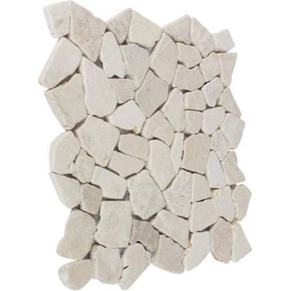 m² (11st.) Mozaïektegel breuksteen marmer wit 30 x 30 cm. vloertegels, wandtegels m² (11st.) Mozaïektegel breuksteen marmer wit 30 x 30 cm. vloertegels, wandtegels
