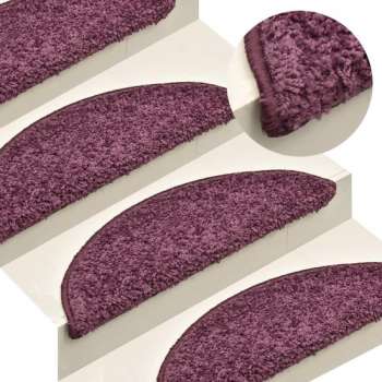 vidaXL Trapmatten 15 st 56x17x3 cm donkerpaars  VDXL_322384