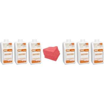 HG tegelreiniger glansherstellend (product 17) Doos 6 Stuks + 10 Microvezeldoeken