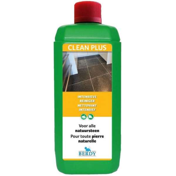 Clean Plus - Vuiloplosser NATUURSTEEN (binnen en buiten) - Berdy - 1 L Clean Plus - Vuiloplosser NATUURSTEEN (binnen en buiten) - Berdy - 1 L
