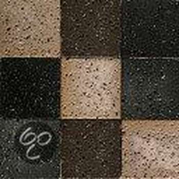 Alfa Mosaico Mozaiek Lava mix beige lavasteen 9,8x9,8x0,8 cm -  Beige Prijs per 1 matje.