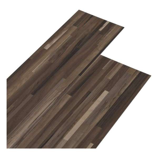 vidaXL Vloerplanken zelfklevend 5.02 m² 2 mm PVC gestreept bruin vidaXL Vloerplanken zelfklevend 5.02 m² 2 mm PVC gestreept bruin