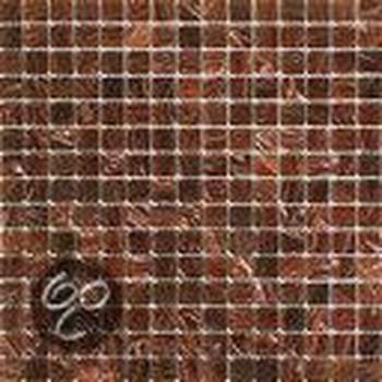 Alfa Mosaico Mozaiek Glas Vision lichtbruin 2,0x2,0x0,4 cm -  Bruin Prijs per 1 matje.