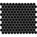 0,78m² - Mozaiek Tegels - Barcelona Hexagon Zwart 2,3x2,6
