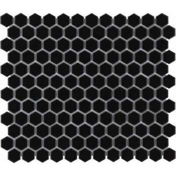 0,78m² - Mozaiek Tegels - Barcelona Hexagon Zwart 2,3x2,6