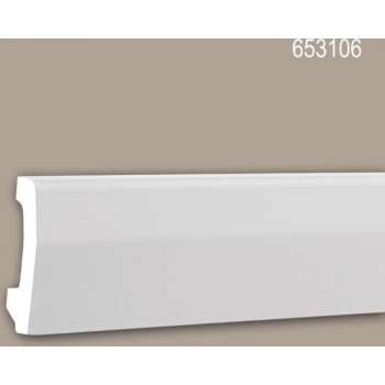 Plint 653106 Profhome Lijstwerk Sierlijst modern design wit 2 m