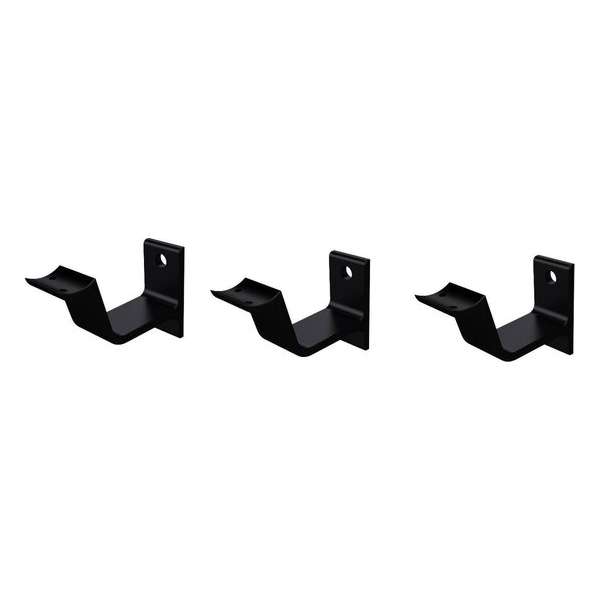Leuninghouder zwart - Keilboutbevestiging - Hol zadel Hermeta - 3553-18 - 3 stuks Leuninghouder zwart - Keilboutbevestiging - Hol zadel Hermeta - 3553-18 - 3 stuks