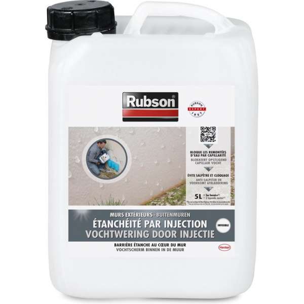 Rubson Vochtwering door Injectie Optrekkend Vocht Coating - 20 Liter Rubson Vochtwering door Injectie Optrekkend Vocht Coating - 20 Liter
