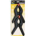 2x Hobby lijmklemmen/veerklemmen 15 cm - Hobby/klusbenodigdheden - Marktkraamklemmen 2 stuks