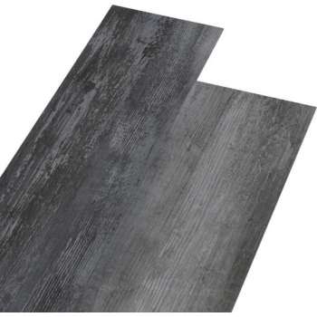 vidaXL Vloerplanken 4.46 m² 3 mm PVC glanzend grijs