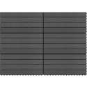 vidaXL Terrastegels 6 st 60x30 cm 1.08 m² HKC zwart