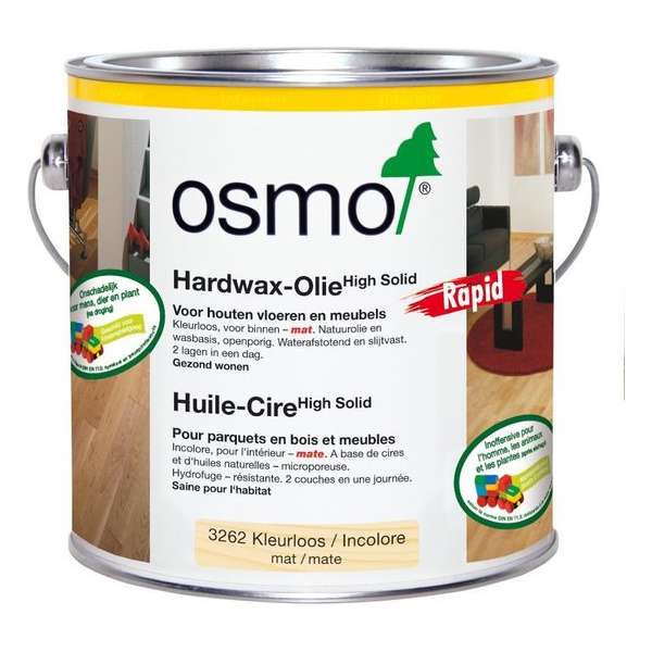 Osmo 3262 Rapid Hardwaxolie Mat - 0.75 liter Osmo 3262 Rapid Hardwaxolie Mat - 0.75 liter