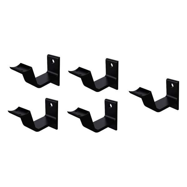 Leuninghouder zwart - Keilboutbevestiging - Hol zadel Hermeta - 3553-18 - 5 stuks Leuninghouder zwart - Keilboutbevestiging - Hol zadel Hermeta - 3553-18 - 5 stuks