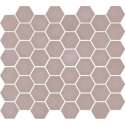 1m² -Mozaiek Valencia Hexagon Roze Mat 4,3x4,9