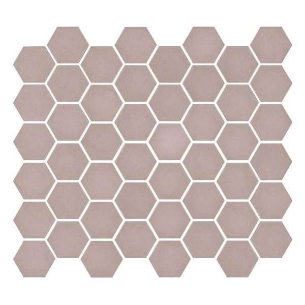 1m² -Mozaiek Valencia Hexagon Roze Mat 4,3x4,9 1m² -Mozaiek Valencia Hexagon Roze Mat 4,3x4,9