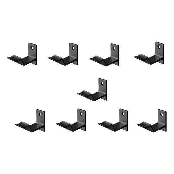 Leuninghouder zwart - Keilboutbevestiging - Hol zadel Hermeta - 3543-18 - 9 stuks Leuninghouder zwart - Keilboutbevestiging - Hol zadel Hermeta - 3543-18 - 9 stuks