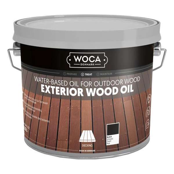 Onderhoudsolie Buiten - woca - Exterior Oil - Zwart - 2,5 L Onderhoudsolie Buiten - woca - Exterior Oil - Zwart - 2,5 L