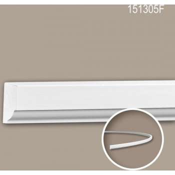 Wandlijst 151305F Profhome Lijstwerk flexibele lijst Sierlijst neo-classicisme stijl wit 2 m