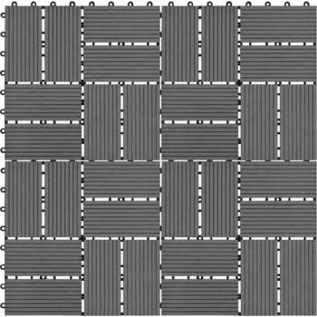 Terrastegels 30x30 cm 1 m² HKC grijs 11 st