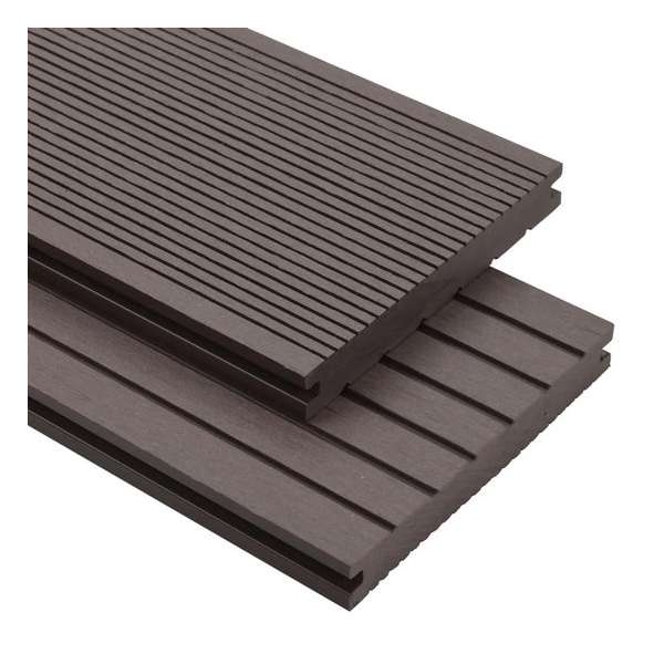 Terrasplanken met accessoires 10 m² 2,2 m HKC donkerbruin Terrasplanken met accessoires 10 m² 2,2 m HKC donkerbruin