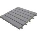 vidaXL Terrastegels 10 st 30x30 cm massief acaciahout greywash