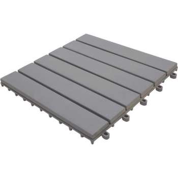 vidaXL Terrastegels 10 st 30x30 cm massief acaciahout greywash
